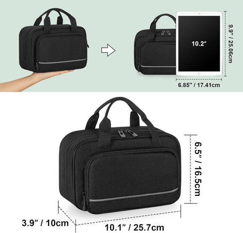 CURMIO Carrying Case for Brother P-Touch PT-D220/PT-D210 Label Maker, Portable Storage Organizer Bag for Label Printer