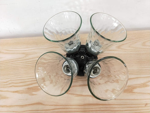 Hammered 4.75 4.9 2.25. Ceiling Fan Light Covers, Glass Replacement Shades for Ceiling Fans, and Light Fixtures, Bell