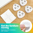 KornaDoz 8 360 Countertop, PCS Self Adhesive Caster Wheels, Swivel Mini Casters for Small Appliances - Appliance