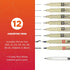 SAKURA Pigma Micron Fineliner Pens & Gelly Roll Classic White Pens - Pens for Writing, Drawing, or Journaling - Assorted Point Sizes - 8 Black Ink Micron Pens - 3 White Gelly Roll Pens by SAKURA