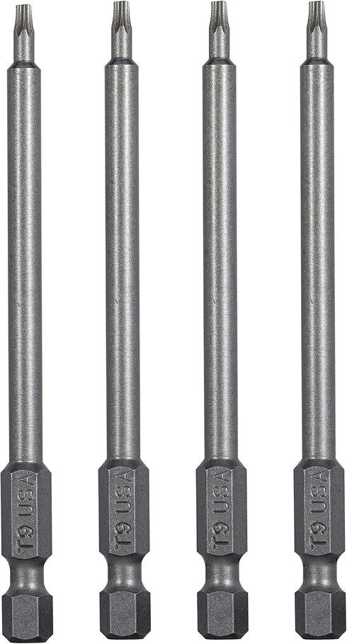 Mayhew Tools 19333-4 USA Torx Power Bit, T9 x 3.5", 4-Pack by Mayhew Tools