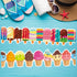 Ice Pops and Ice Cream Borders Set Cool Summer Classroom Bulletin Board Border 72 Feet