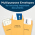 Guardian #10 Paper Shipping Policy Envelopes, Pack of 500 Blank Envelopes for Documents, 4 ? x 9 ½ Inches, Brown