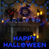 33Ft 15 Bulbs, Solar String Lights for Outside, Solar Patio Lights with Flickering Flame Light Waterproof Blue Solar