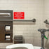All Quality 5" 7" 5 Pack Classic Framed Please Do Not Flush Thank You Bathroom Etiquette Sign - x (Black-White)