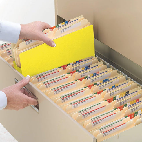 Smead Pocket, Letter, Straight, Yellow, 10 per Box