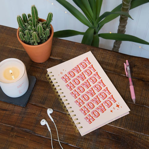 Studio Oh! Medium Spiral Notebook 5.75" x 8.75", Aesthetic Notebook for School, 160 Page Lined Paper, Back to School