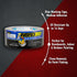 ABRO Blue Masking Tape 48mm x 55M, All Purpose for Temporary Labeling, Easy Tear, Clean Removal, Painters Tape
