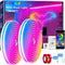 Cozylady RGB Neon LED Rope Lights, Waterproof Bluetooth APP Remote Control Music