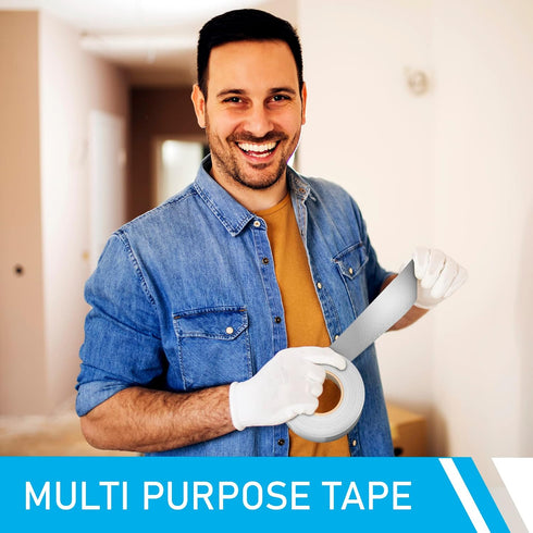 3 Inch x 82 Feet (28YD) Professional Aluminum Foil Tape, 3.9 Mil Heavy Duty Metal Duct Tape, Heat Resistant HVAC Tape,