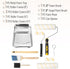 Set 11 9" 4" Bates Paint Tray - pcs Kit with & Rollers, Small Roller, Trays & Covers for House Painting