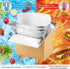 Convivium 4 Pack Pack Frozen 8''x5''x6'' Insulated Shipping Boxes with Foil Liner Bags, Reusable Thermal Cooler Mailing