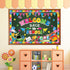 Welcome Back to School Bulletin Board Decorations, First Day Theme Border Set, Pencil Notebook Paper Cutouts