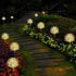 Solar Garden Lights Outdoor - 2 Pack Outdoor Decorative Garden Lights, Waterproof Solar Outdoor Lights, Auto ON/Off