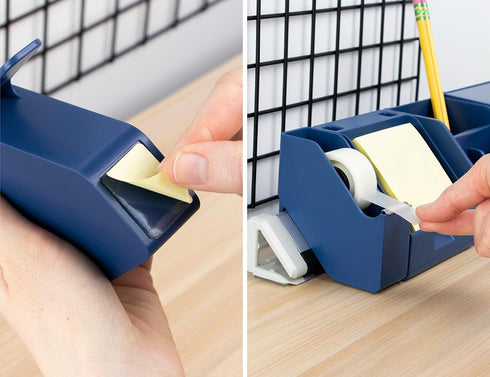 Bostitch Office Konnect Tape Dispenser with Premium Single-sided Tape, Sticks to Desk, Blue (KT-TAPE-BLUE)