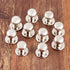 dophee 10Pcs Mini Drawer Knobs, Silver Zinc Alloy Pulls for Jewelry Box, Cabinet, Dresser, Closet, 0.39"x0.43"