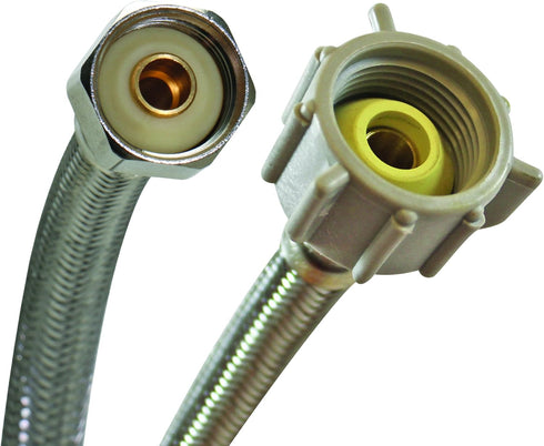 Fluidmaster B4T09U Universal Toilet Connector, Braided Stainless Steel, 9-Inch Length