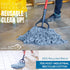 KLEEN HANDLER Heavy Duty Commercial Mop Replacement - Wet Industrial Blue Cotton Looped End String Head Refill (Pack of