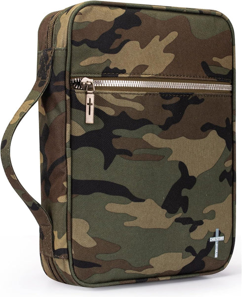 Montana West Bible Covers - Leather Bookmark Carrying Case for Women Men, Protective Church Bag with Zippered Pocket