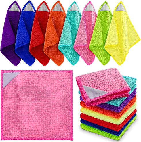 Gersoniel 8 Pcs Magnetic Cleaning Cloth Dry Erase Reusable Magnetic Microfiber Whiteboard
