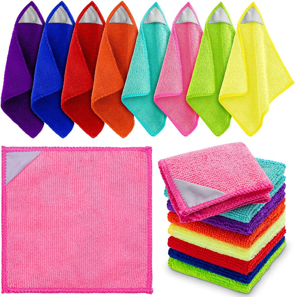 Gersoniel 8 Pcs Magnetic Cleaning Cloth Dry Erase Reusable Magnetic Microfiber Whiteboard