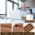 PTMTFYL 2 3 Pcs Walnut Wood Business Card Holder for Desk, Card Slots Wooden Business Card Display Stand, Solid Smooth