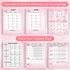Food and Fitness Journal for Women, Weight Loss Tracker Planner, Workout Diary, 138 Pages, 8.5 x 11 with Calorie Counter