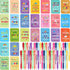 Sabary 100 Pcs Back to School Gifts, Inspirational Notepads, Mini Motivational Pocket Notebooks, Colorful Style