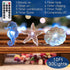 10 30 Impress Life Ocean Theme String Lights, Beach Decor Starfish Seahorse Sand Dollars Nautical Decorative Lights