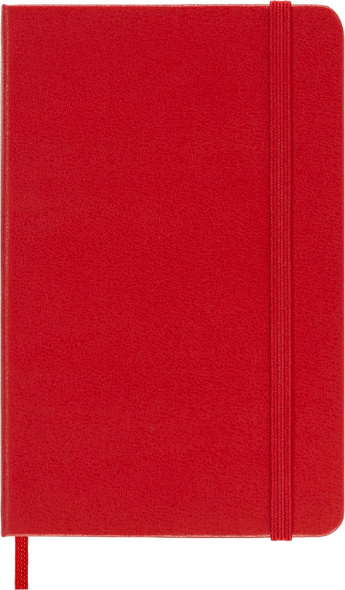 Moleskine Classic Notebook, Hard Cover, Pocket (3.5" x 5.5") Ruled/Lined, Scarlet Red, 192 Pages by Moleskine