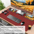 Office/Home.31.5"x 15.7" Bloss Red Leather Desk Mat Protector,Large Mouse Pad,Dual-Side Use Mouse Pads,Office Desks