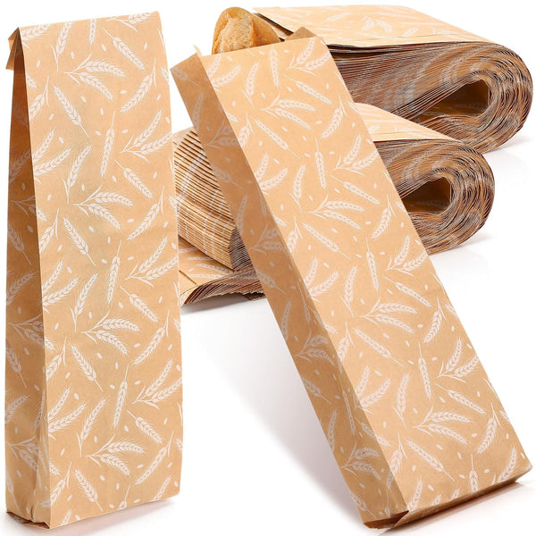 100 Pcs French Bread Paper Bags 4.5" x 2.5" x 16" Long