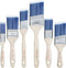 Bates Paint Brushes, 6 Pack with Treated Wood Handle for Walls, Furniture, and Stain