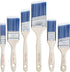 Bates Paint Brushes, 6 Pack with Treated Wood Handle for Walls, Furniture, and Stain