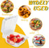200 PCS Clear Plastic Square Hinged Containers, Disposable Clamshell Food Containers with Lids for To Go Items