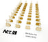 Gold Mini Binder Clips 3/5" / 0.6-inch / 15-mm (40-Count)
