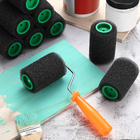 9 4 Inch 1pcs Teenyyou Pcs Textured Paint Roller Bed Liner Roller Covers with Frame Kit Roll on Bed Liner for Truck