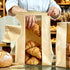 BIUBIU 25Pcs 16x10x5in Extra Large Paper Bread Bags with Tin Tie Tab Lock, XL Sourdough Bread Bags for Homemade Bread