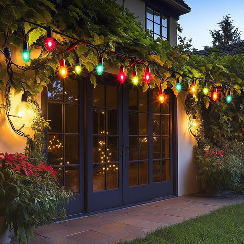 C6 200 66 8 TW SHINE Christmas String Lights, LED FT, Modes, Waterproof, Connectable, Multicolor