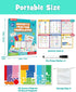 FADAWU Magnetic Fraction Educational Puzzle, Magnetic Fraction Demonstration Book with Fraction Tiles & Circles
