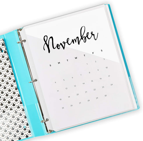 Avery Binder Pockets for 3 Ring Binders - Clear - 8.5" x 11" - 15 Binder Folders Total (3-Pack)