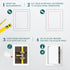 6" x 8" White Plastic Access Panel for Plumbing, Electricity, Heating, Alarm - Drywall Bathroom Services Cover