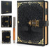 WEMATE Locked Journal with Pen & Gift Box, A5 260 Pages, Refillable,