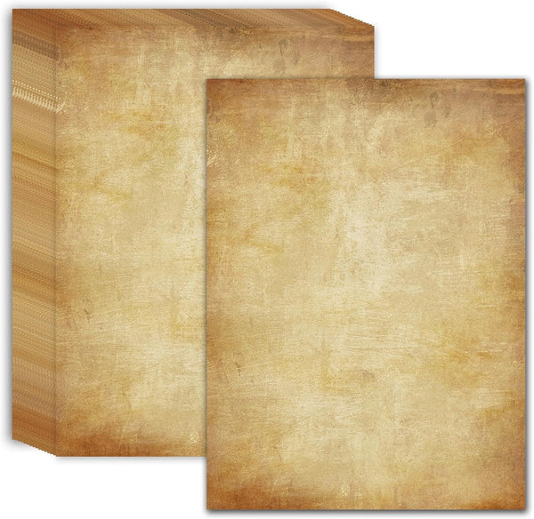 Stationery Writing Paper, 60 Sheets, 8.5" x 11", Vintage Double Sided Printing Paper for Craft and Invitations