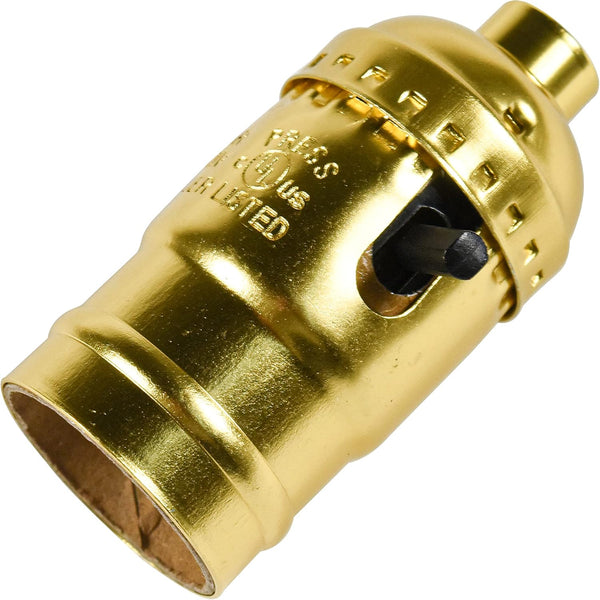 HQRP ON-Off Lamp Holder, E26 Bulb Light Socket, for Floor and Table