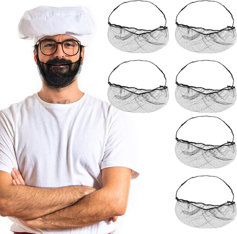 QFGasre Disposable Beard Nets for Food Service 50pcs Protective Beard Covers for Restaurant