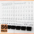 HUHOLE 86PC Pegboard Hooks Assortment with Bins, Garage Tool Organizer, Fits 1/8 Inch and 1/4 Inch Pegboard