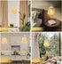 8" 6 JHY DESIGN Battery Powered Hanging Lamp H Braided Cotton Rope Decorative Pendant Lamp Battery Lamp with Hours