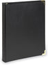 Samsill Classic Collection Executive Presentation 3 Ring Binder, Half Inch, Brass Round Ring, Holds 100 Sheets, Black