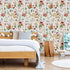 17.7''x354'' VEELIKE Herbs Floral Wallpaper Stick and Peel Vintage Butterflies Marigolds Contact Paper for Walls